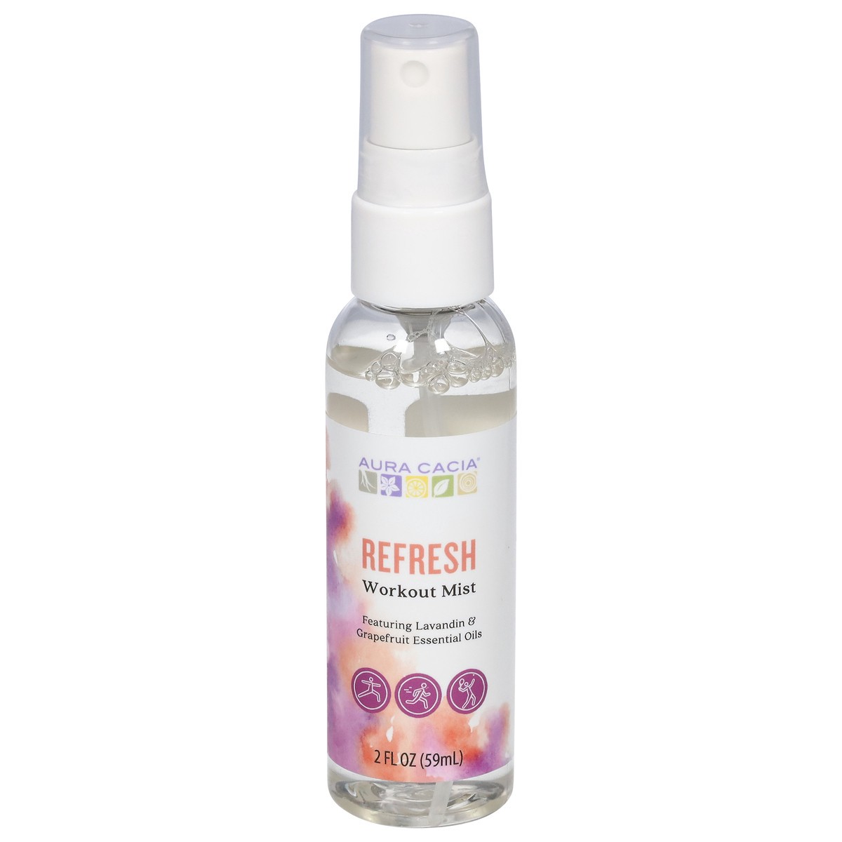 slide 2 of 13, Aura Cacia Refresh Workout Mist, 2 fl oz