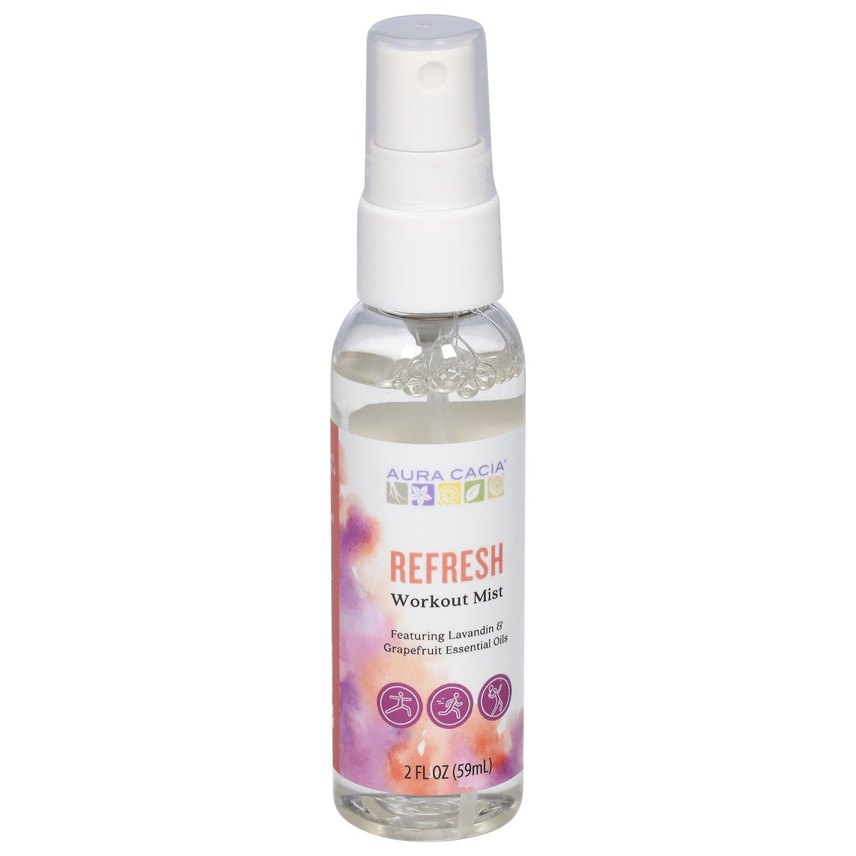 slide 7 of 13, Aura Cacia Refresh Workout Mist, 2 fl oz