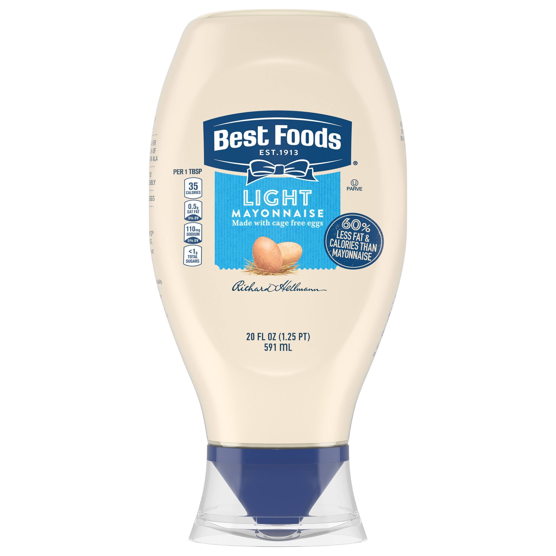slide 1 of 5, Best Foods Squeeze Light Mayonnaise, 20 oz