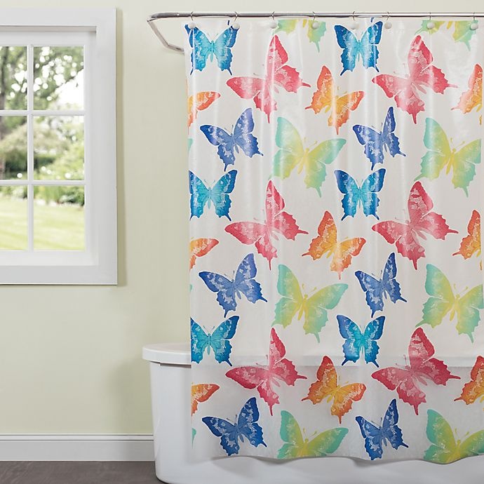 slide 1 of 1, Saturday Knight Swallowtail Butterfly Shower Curtain, 1 ct