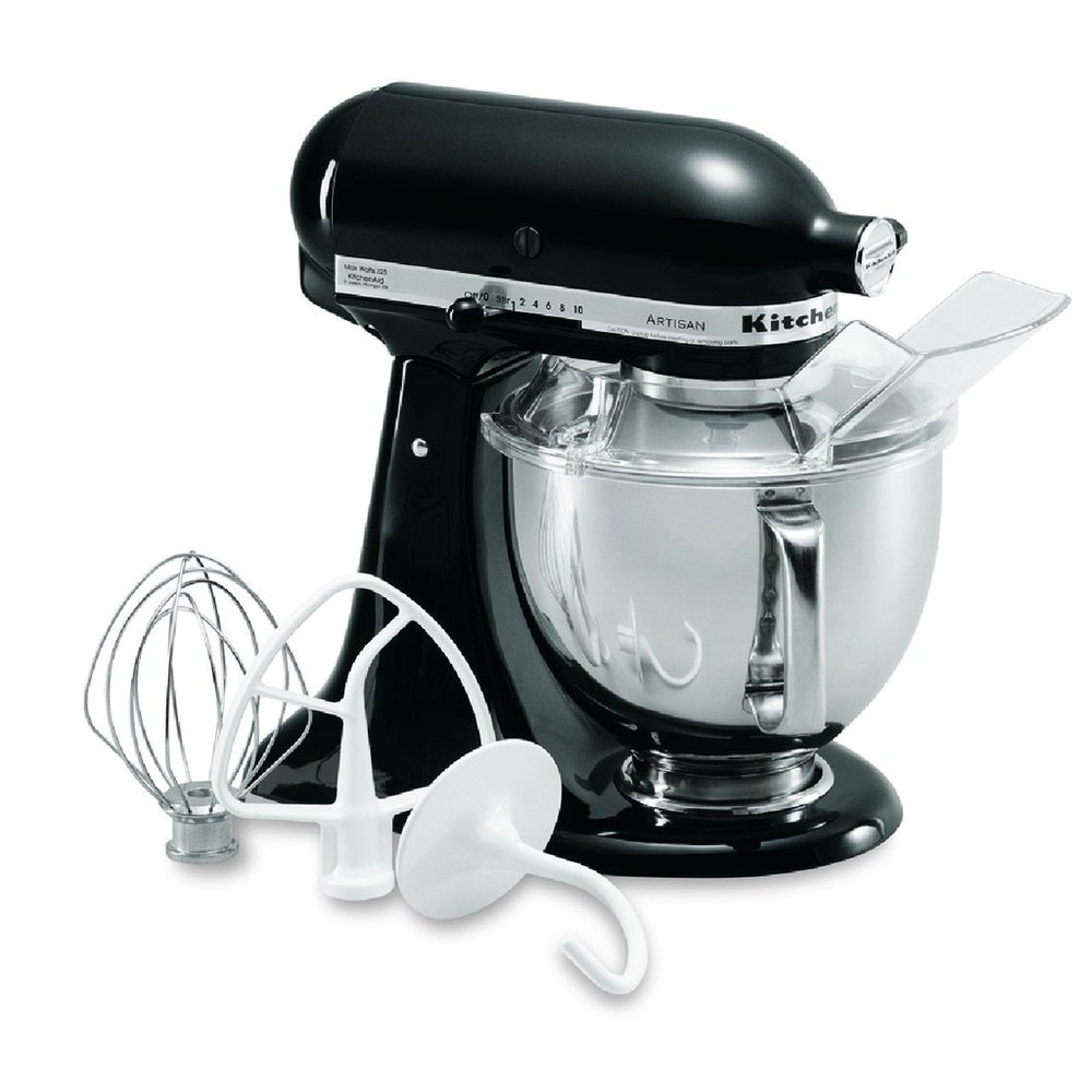 slide 1 of 1, KitchenAid Artisan Stand Mixer - Onyx Black, 5 qt