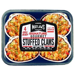 Matlaw's Signature Gourmet Stuffed Clams 4 Each
