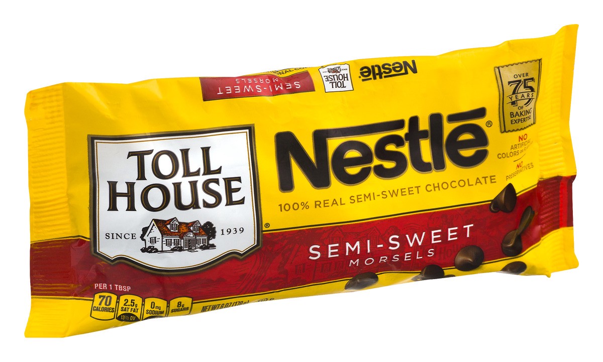 slide 6 of 8, Toll House Semi Sweet Chocolate Chips 6 oz., 6 oz