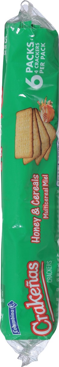 slide 11 of 13, Crakenas Colombina Honey & Cereals Crackers 6 - 4 Cracker Packs, 6 ct