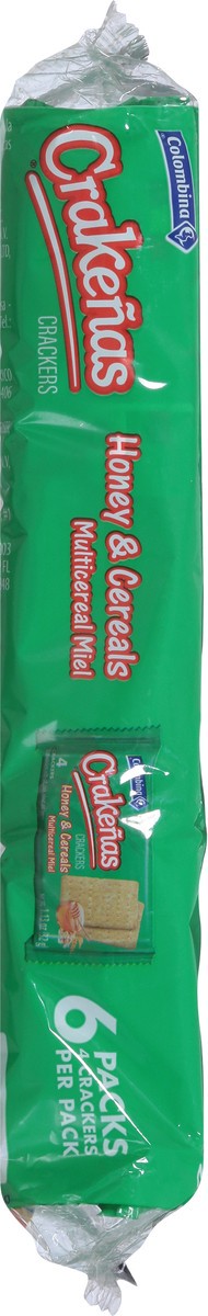 slide 5 of 13, Crakenas Colombina Honey & Cereals Crackers 6 - 4 Cracker Packs, 6 ct