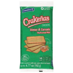 Crakenas Colombina Honey & Cereals Crackers 6 - 4 Cracker Packs