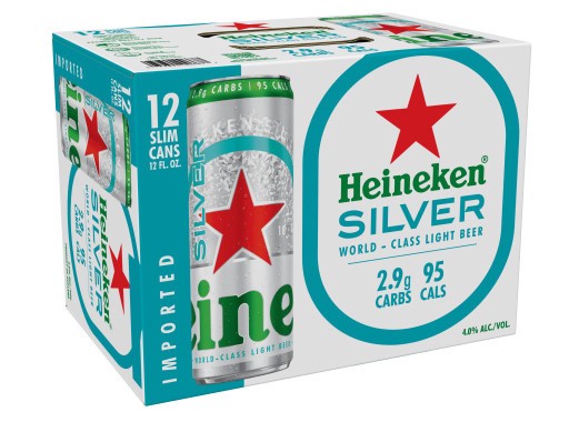 slide 1 of 6, Heineken Silver Beer 12 - 12 fl oz Cans, 12 ct; 12 oz