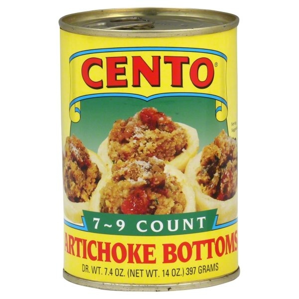 slide 1 of 2, Cento Artichoke Bottoms 7-9 Count, 7.4 oz