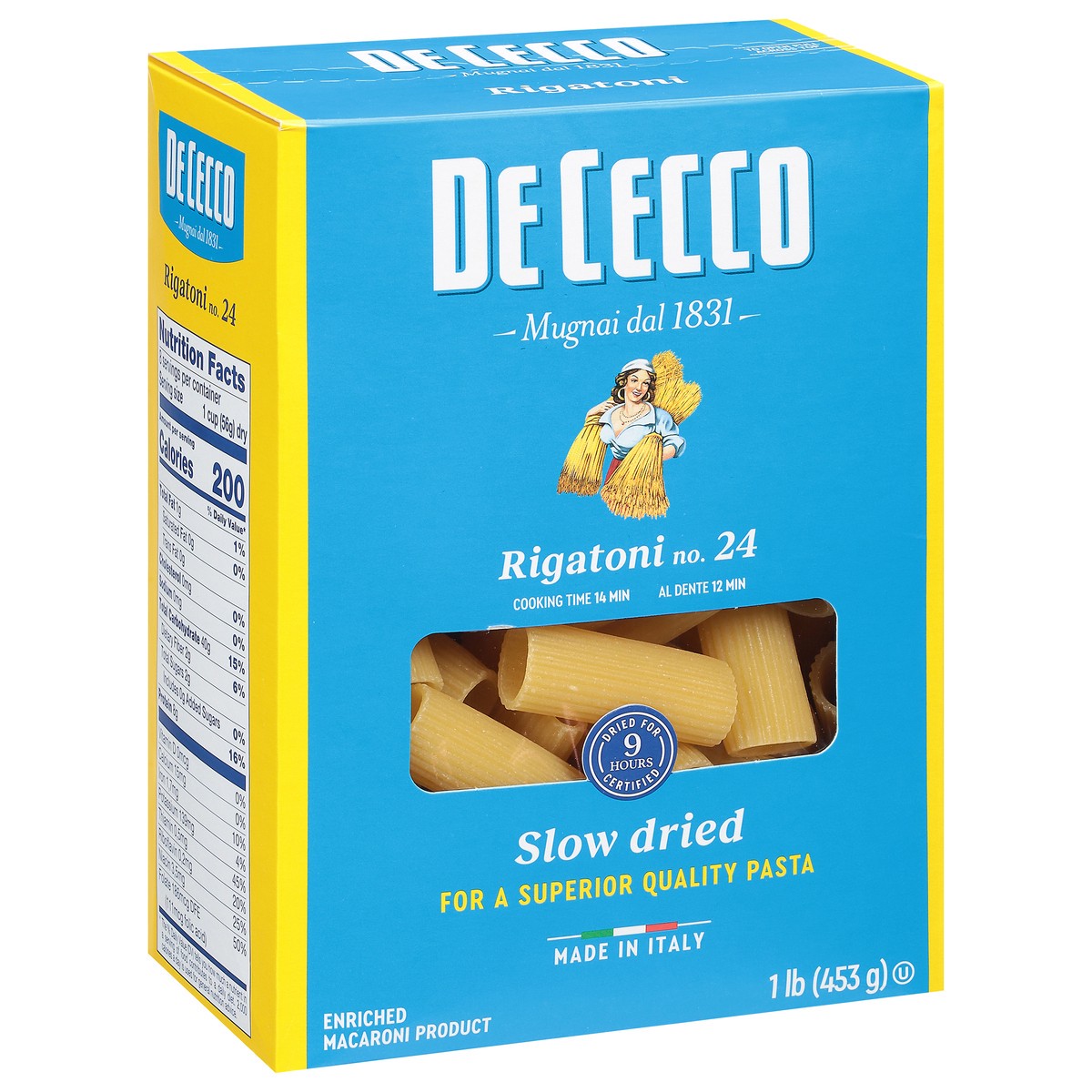 slide 9 of 9, De Cecco No. 24 Rigatoni 1 lb, 1 lb