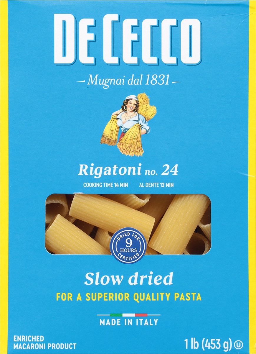 slide 8 of 9, De Cecco No. 24 Rigatoni 1 lb, 1 lb