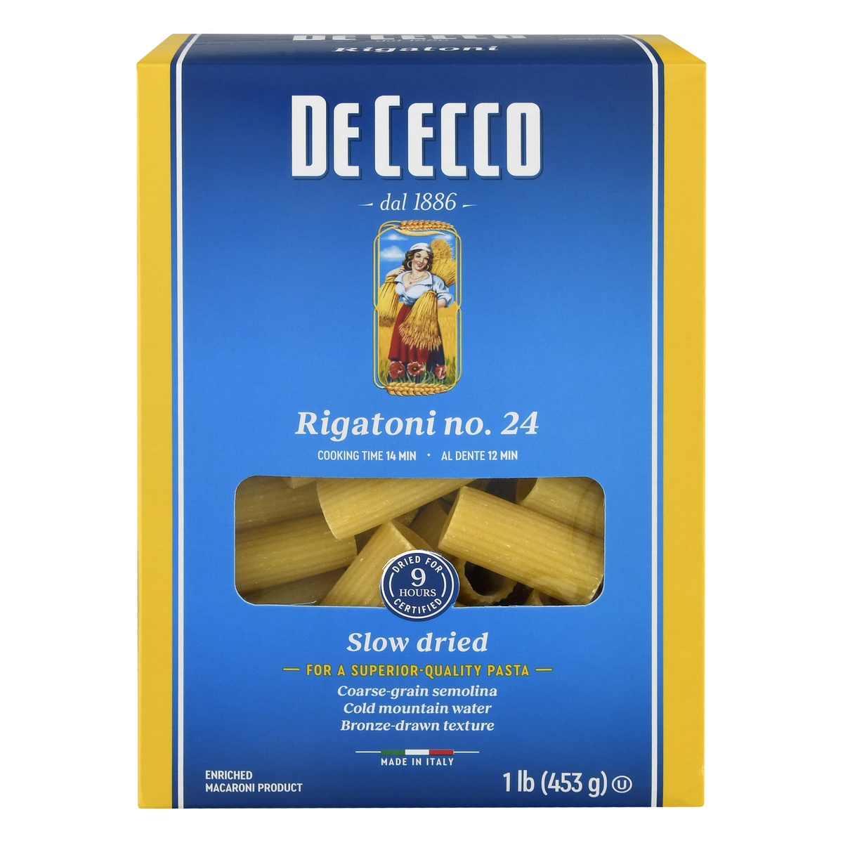 slide 1 of 1, De Cecco Rigatoni No.24 Made In Ilataly, 16 oz