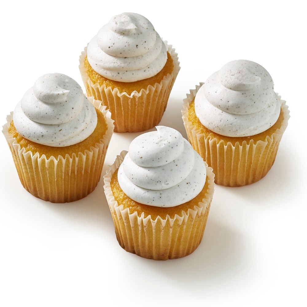 slide 2 of 3, Private Selection Vanilla Bean Cupcakes, 4 ct; 11.7 oz