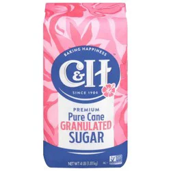 C&H Premium Pure Cane Granulated Sugar - 4 lb