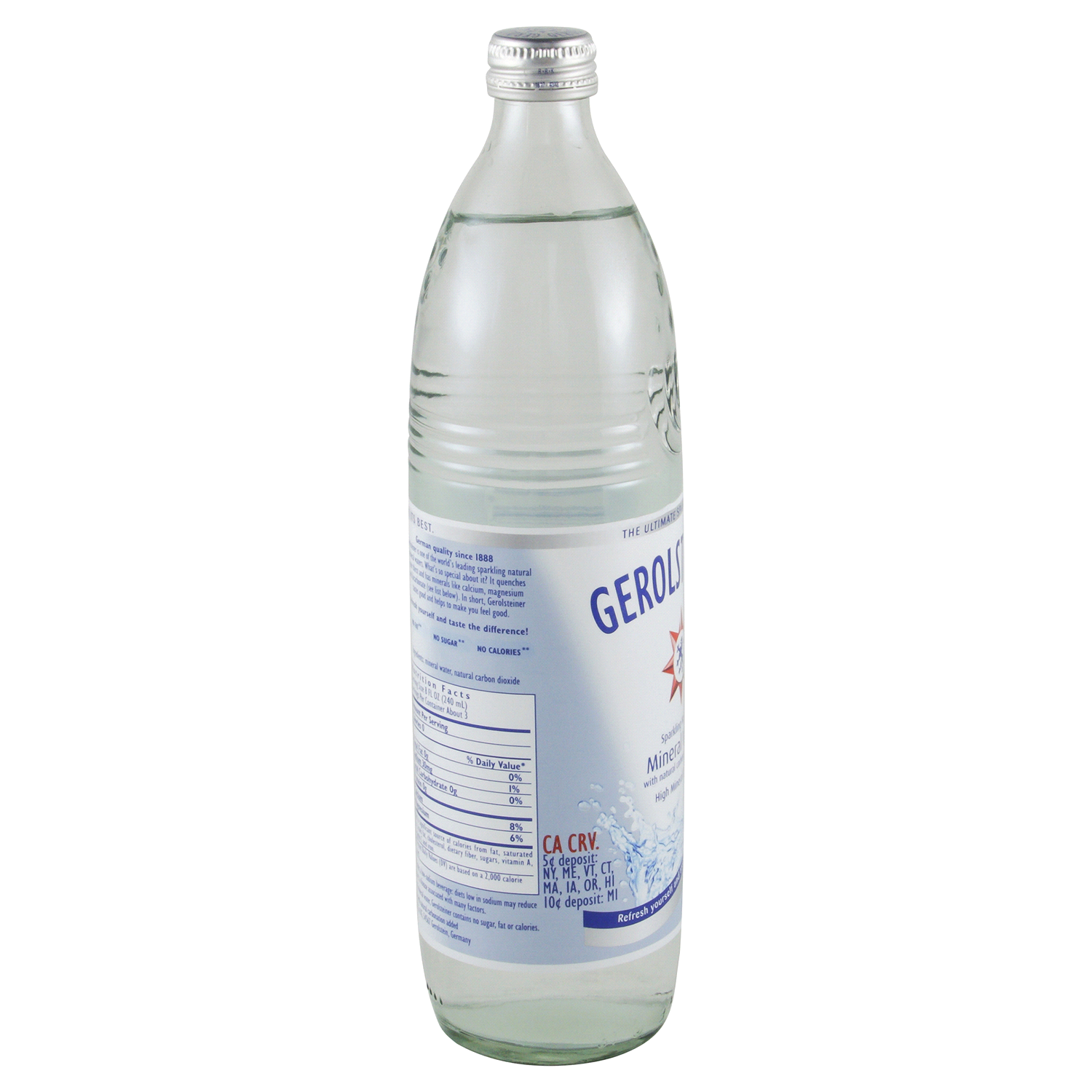 slide 2 of 3, Gerolsteiner Sparkling Natural Mineral Water - 25.3 oz, 750 ml