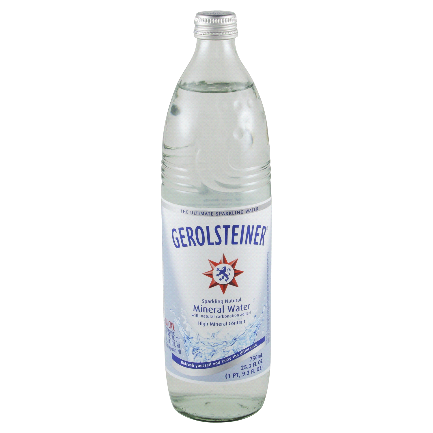 slide 1 of 3, Gerolsteiner Sparkling Natural Mineral Water - 25.3 oz, 750 ml