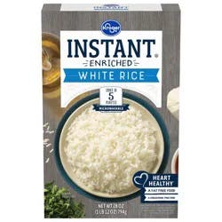 Kroger Enriched Microwaveable Instant White Rice