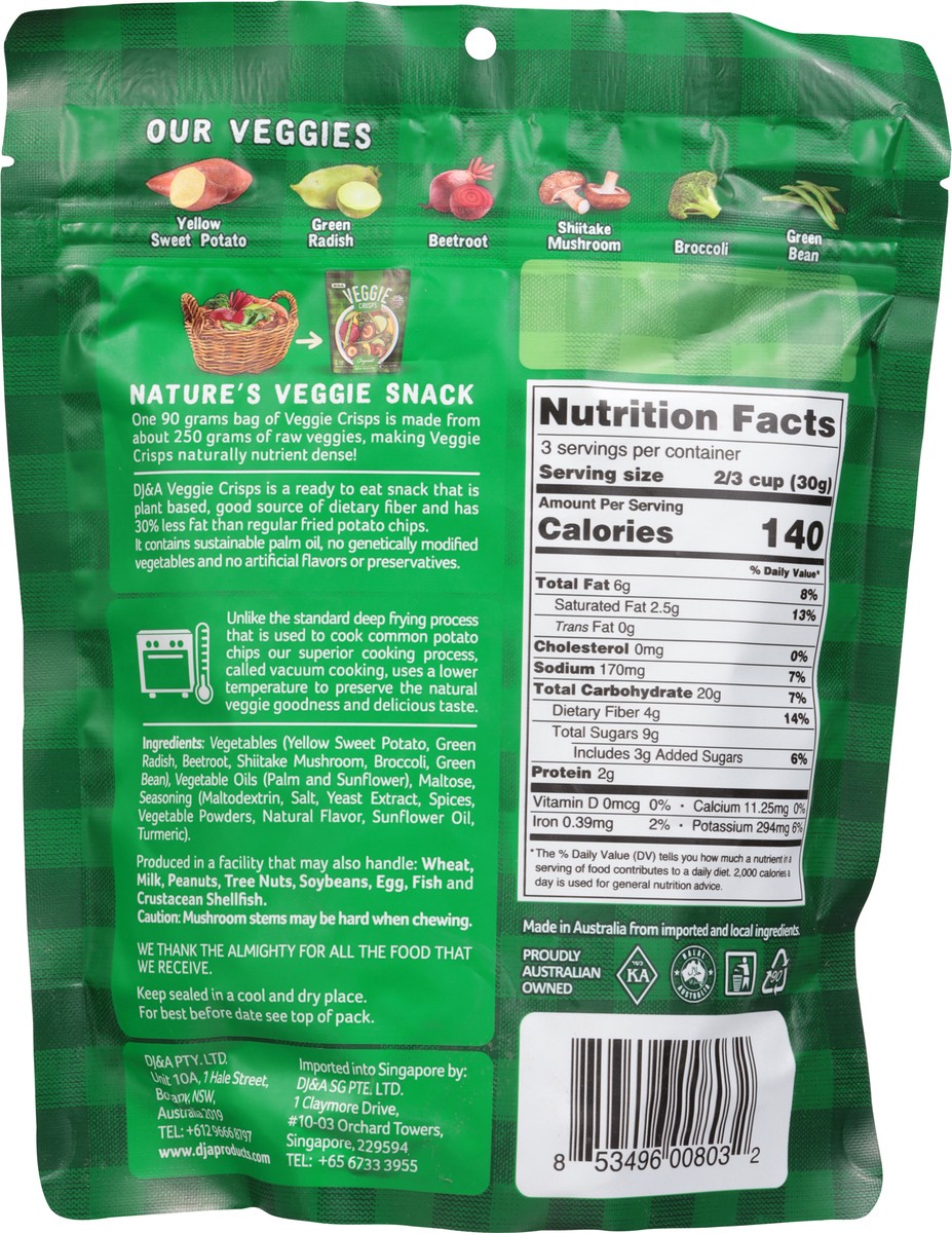 slide 12 of 13, DJ&A Original Veggie Crisps - 3.2 oz, 1 ct
