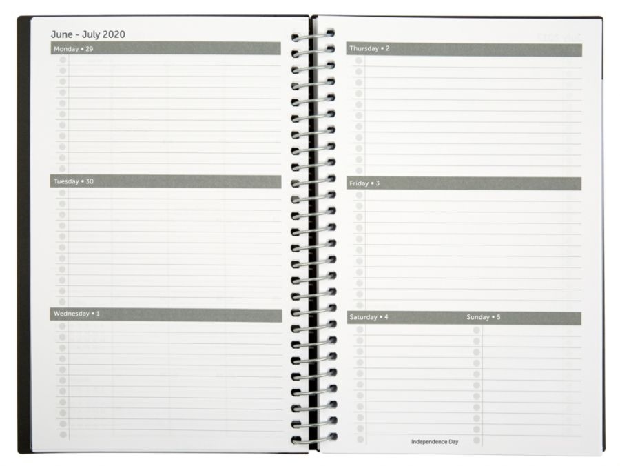 slide 3 of 10, Office Depot Stellar Academic Weekly/Monthly Planner, 8-1/2'' X 5-1/2'', Assorted Colors, July 2020 To June 2021, Odus1933-017, 1 ct