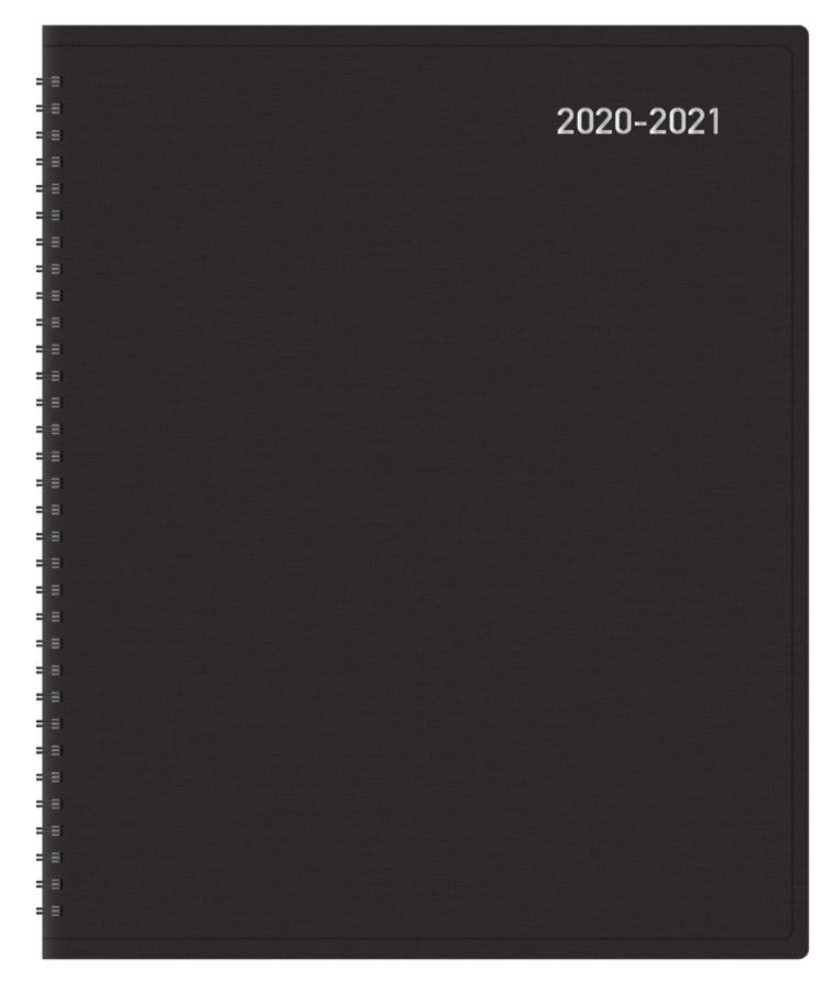 slide 2 of 4, Office Depot Weekly/Monthly Academic Planner, Horizontal Format, 8'' X 11'', 30% Recycled, Black, July 2020 To August 2021, 1 ct