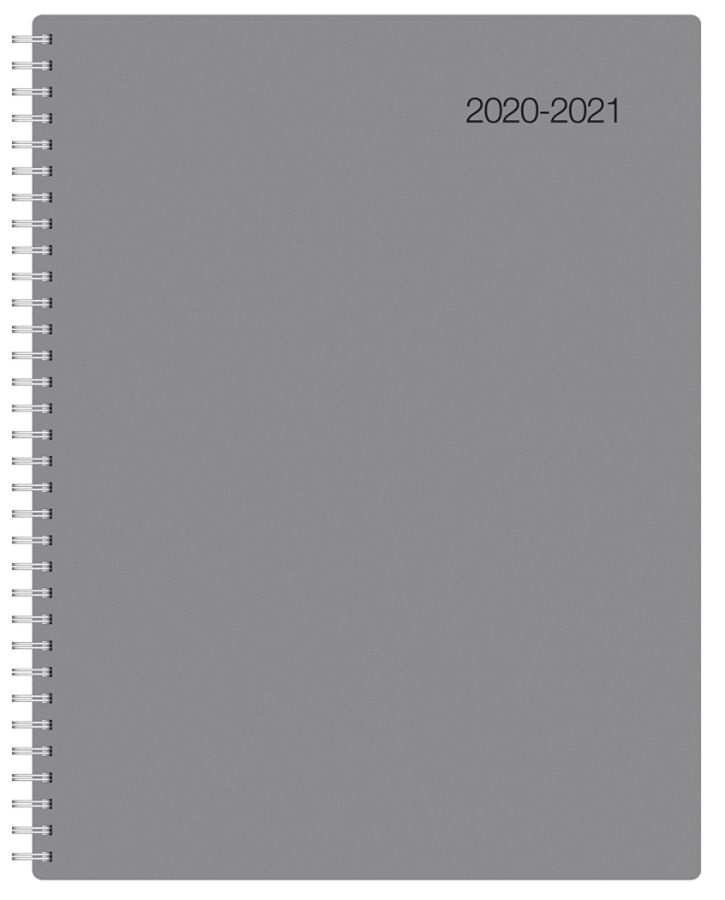 slide 2 of 4, Office Depot Weekly/Monthly Academic Planner, 8-1/2'' X 11'', 30% Recycled, Gray, July 2020 To June 2021, 1 ct