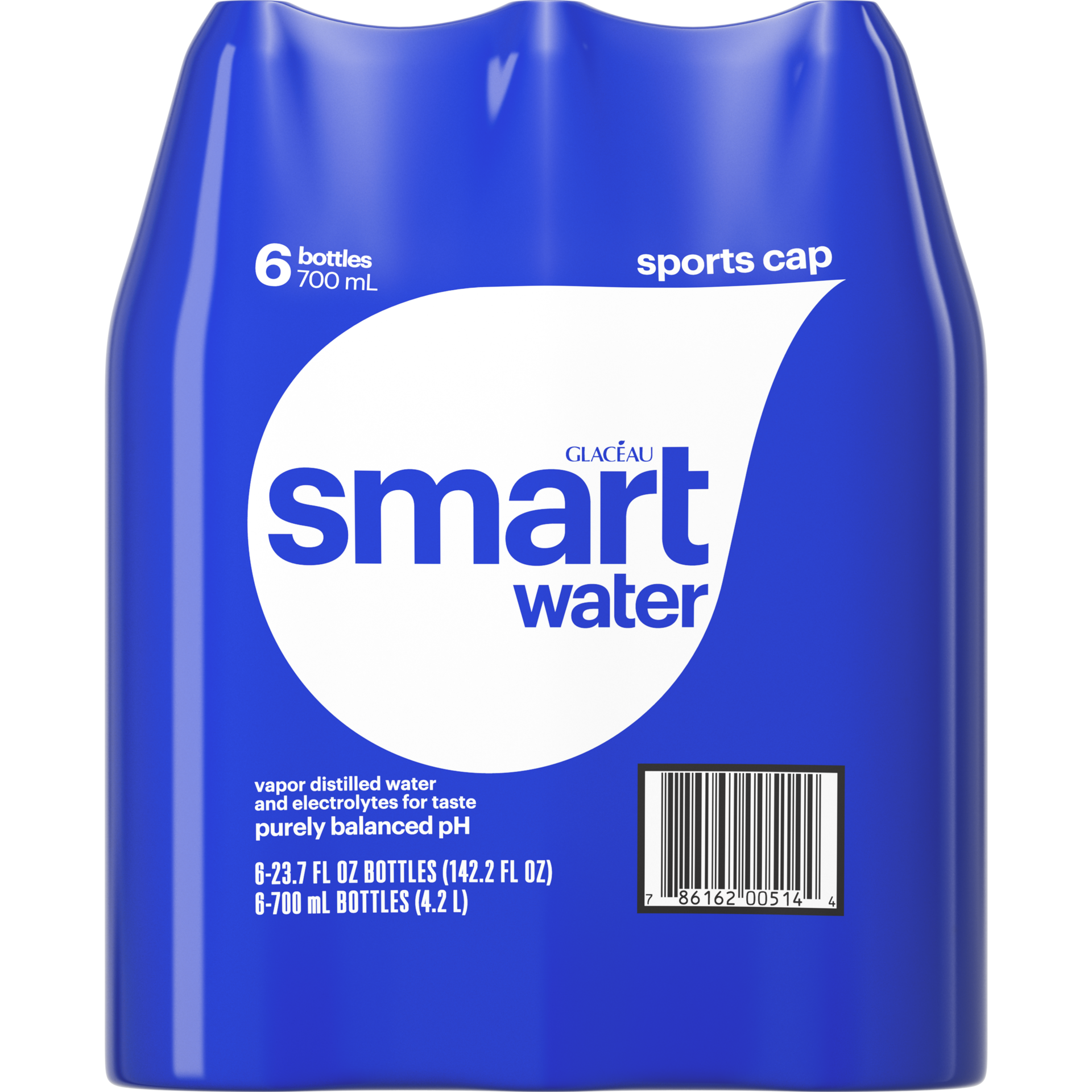 slide 2 of 4, smartwater nutrient-enhanced water Bottles- 6 ct, 23.7 oz