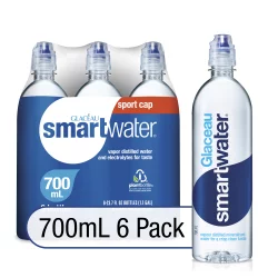 Glaceau Smartwater With Sports Cap Bottles