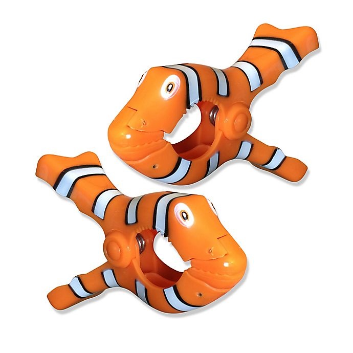 slide 1 of 1, O2COOL Clown Fish Boca Clips, 2 ct
