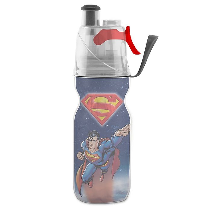 slide 1 of 2, O2COOL ArcticSqueeze Insulated Mist'N Sip Squeeze Bottle w/Superman, 12 oz