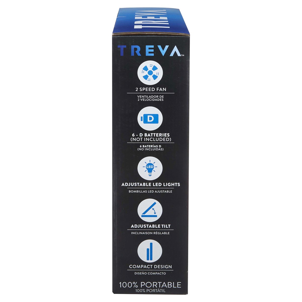 slide 3 of 3, Treva 2 Speed Fan, 5", 1 ct