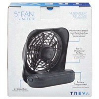 slide 13 of 17, Treva 2 Speed Fan, 5", 1 ct