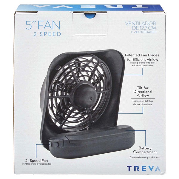 slide 2 of 17, Treva 2 Speed Fan, 5", 1 ct