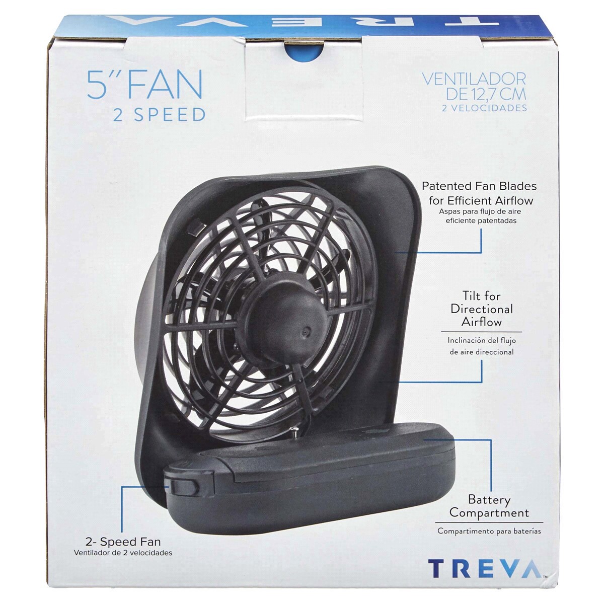 slide 14 of 17, Treva 2 Speed Fan, 5", 1 ct