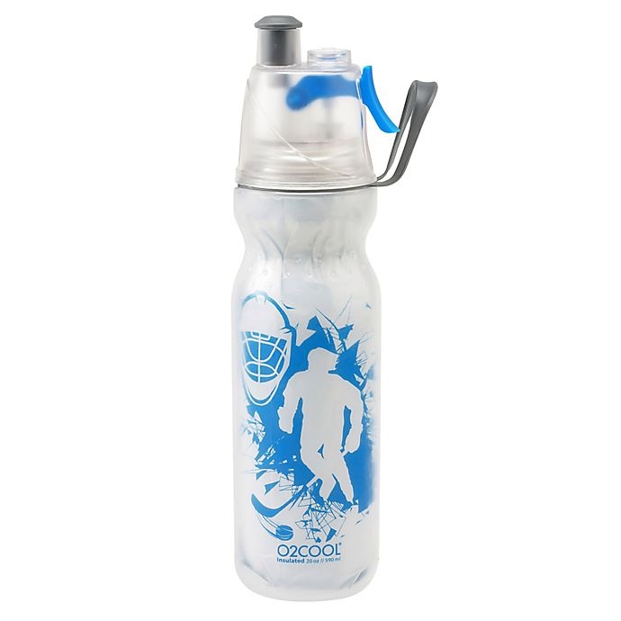 slide 1 of 1, O2COOL Mist'N Sip Sports Insulated Water Bottle, 20 oz