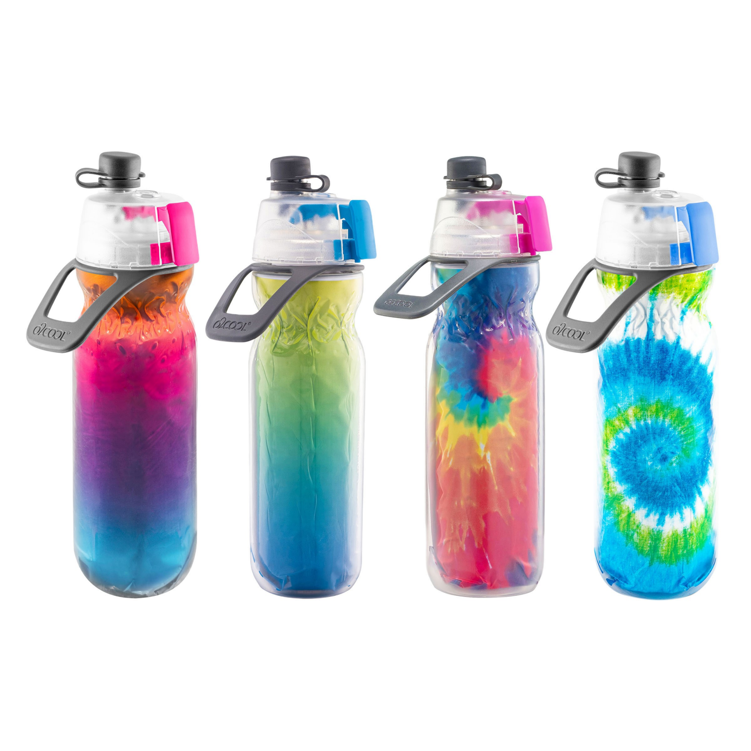 slide 1 of 1, O2 Cool Hydration Mist N Sip Bottle, 20 oz