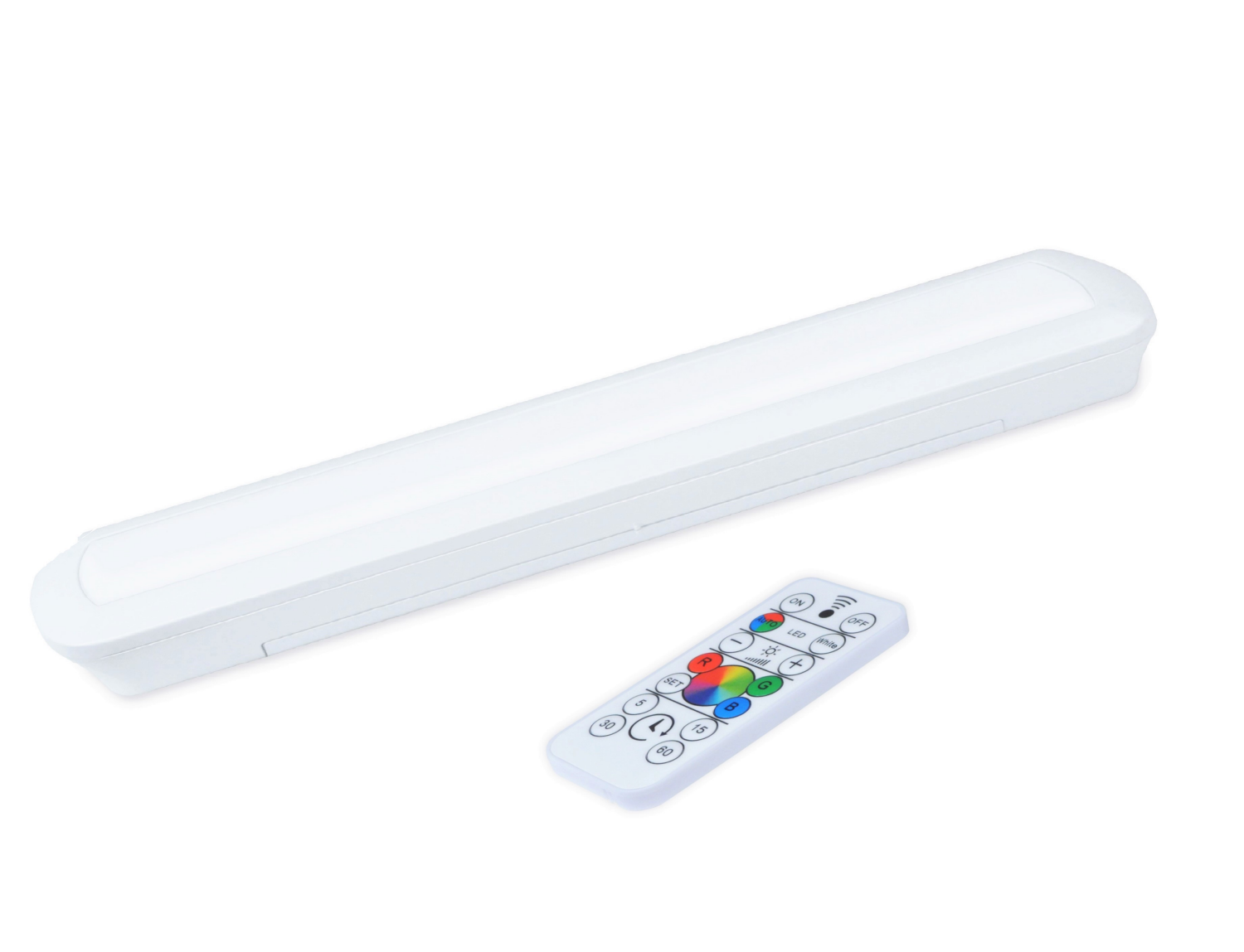slide 2 of 3, Good Earth Lighting 9-In Battery-Operated Rgbw Led Bar With Remote, 1 ct
