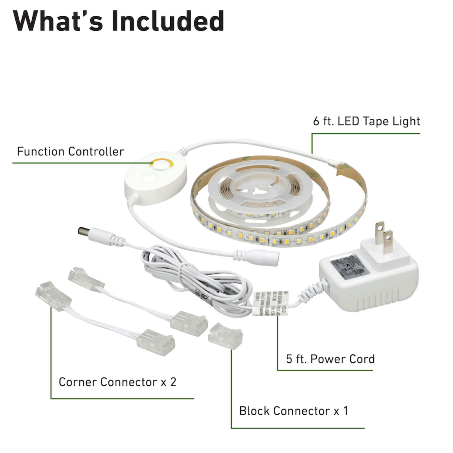 slide 2 of 5, Good Earth Lighting 6 Foot CCT Tape Light, 6 ft