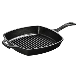 Lodge Cast Iron Seasoned Grill Pan 10.5 Inch 1 ea