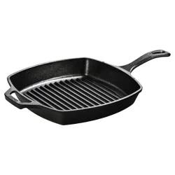 Lodge Cast Iron Seasoned Grill Pan 10.5 Inch 1 ea