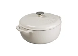 Lodge Cast Iron Oyster 6 Quart Enameled Dutch Oven 1 ea
