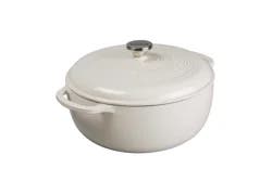 Lodge Cast Iron Oyster 6 Quart Enameled Dutch Oven 1 ea