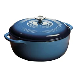 Lodge Blue Enameled Cast Iron Dutch Oven