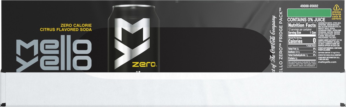 slide 5 of 9, Mello Yello Zero Sugar Fridge Pack Cans, , 3 Sets - 3 ct, 3 ct