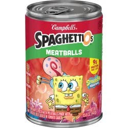 CAMPBELLS Campbell's® Spaghettios® Spongebob® Canned Pasta With Meatballs, 15.6 Oz Can