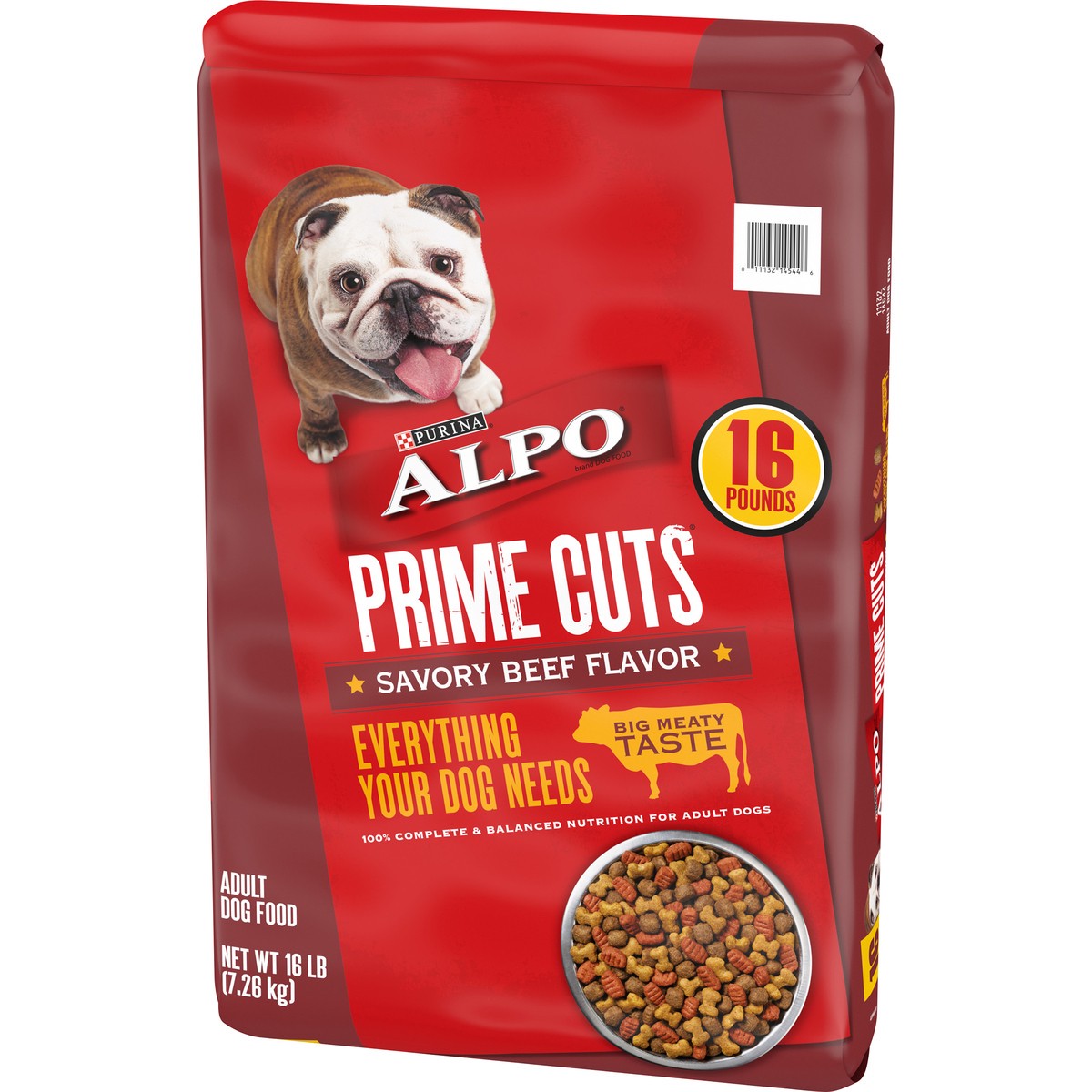 slide 4 of 8, ALPO Purina ALPO Dry Dog Food, Prime Cuts Savory Beef Flavor, 16 lb