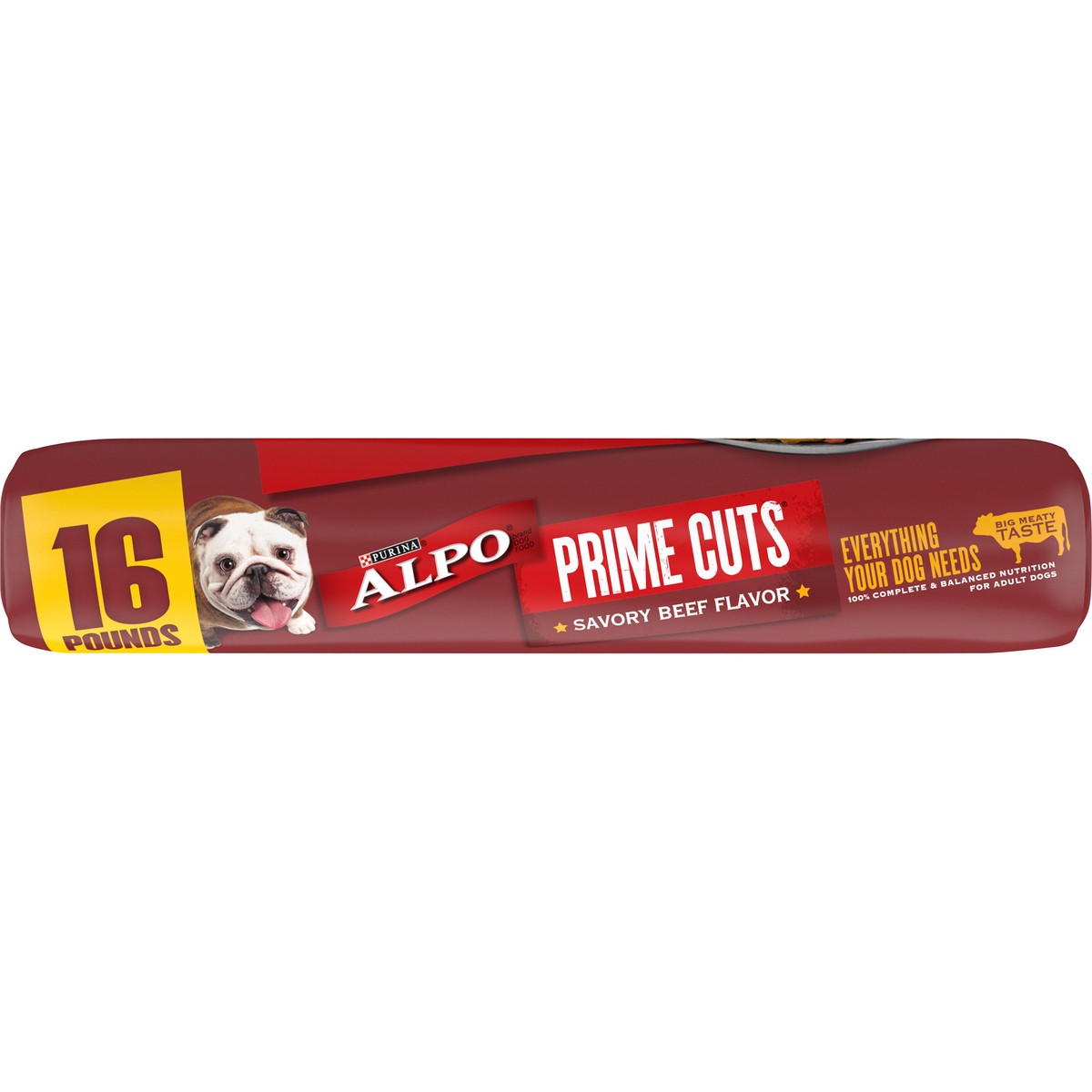 slide 5 of 8, ALPO Purina ALPO Dry Dog Food, Prime Cuts Savory Beef Flavor, 16 lb