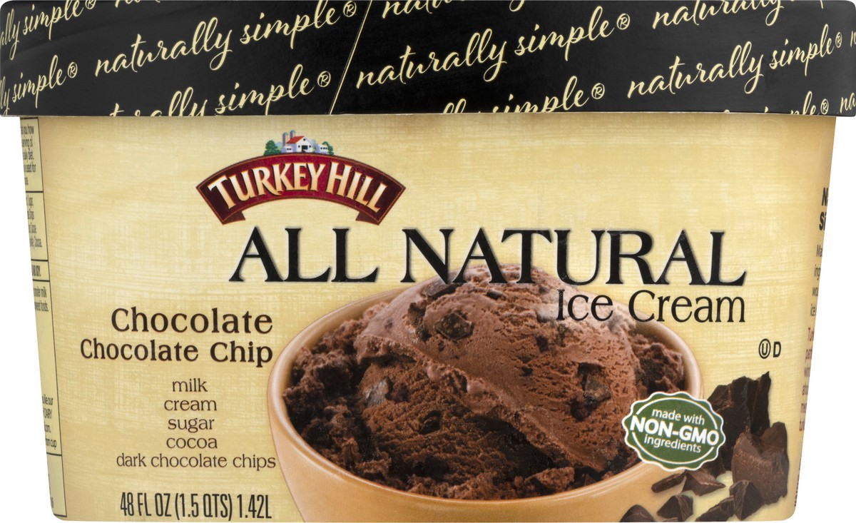 slide 4 of 10, Turkey Hill Chocolate Chocolate Chip, 48 fl oz