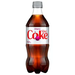 Diet Coke Cherry Diet Soda Soft Drink Bottle, 20 fl oz