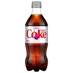 Diet Coke Cherry Diet Soda Soft Drink Bottle, 20 fl oz