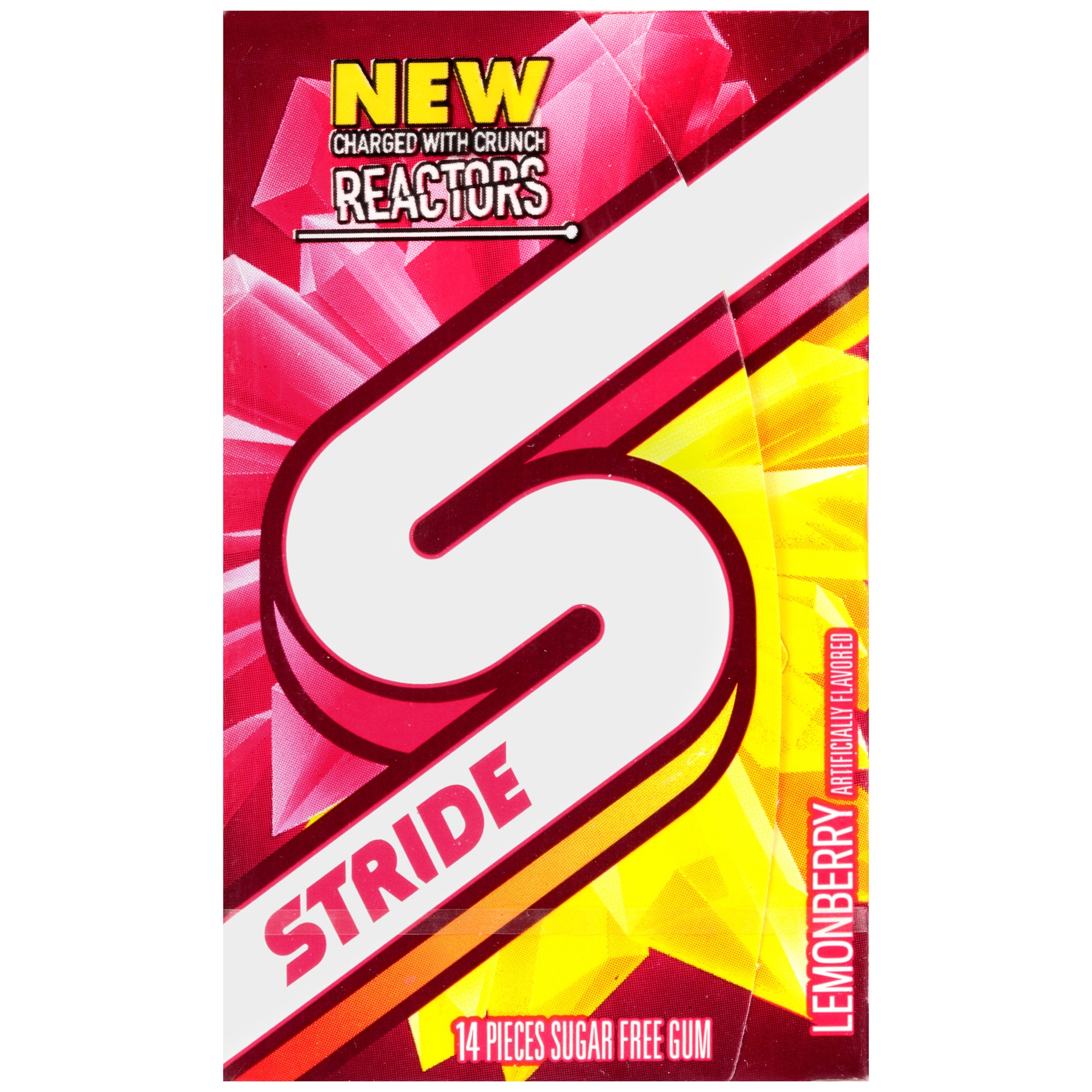 slide 1 of 5, 14Pc Stride Lemonberry Sgl, 14 ct