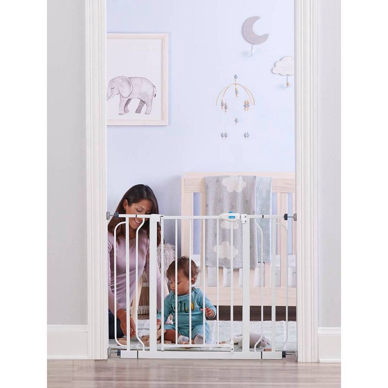 slide 3 of 5, Regalo Wall Safe Extra Wide Walk Through Safety Baby Gate 29"-41.5" - White, 1 ct